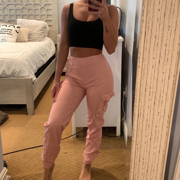 Pink cargo joggers - Picture 9 of 12